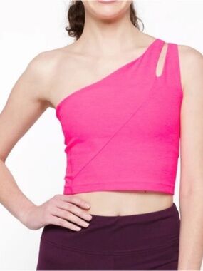 beyond yoga  lost your mind  cropped  tank size m pink